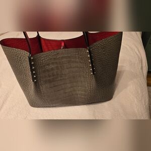 Louboutin Large Cabarock Purse In Limited Run Color Silex